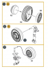 Clear Prop! CPA72163 F-86A wheel set type 1 for CP kits 1/72